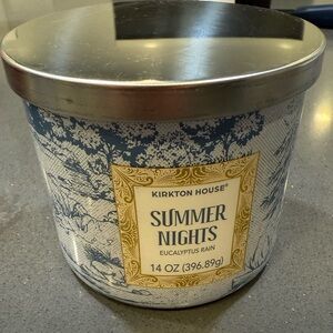 Summer Nights Eucalyptus Rain Candle. New